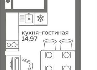 Продам квартиру студию, 22.3 м2, Тюмень, Калининский округ, улица Вадима Бованенко, 10