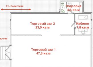 Продажа помещения свободного назначения, 82.8 м2, Муром, Советская улица, 45