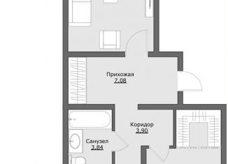 2-комнатная квартира на продажу, 60.4 м2, Московская область