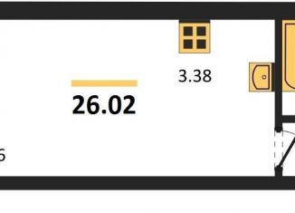 Продается квартира студия, 26 м2, Новосибирск