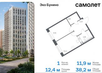 Продаю 1-ком. квартиру, 38.2 м2, Москва, жилой комплекс Эко Бунино, 14.2