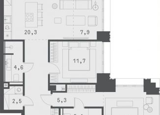 Продажа 2-комнатной квартиры, 85.2 м2, Москва, Садовая-Сухаревская улица, 14с1