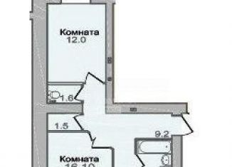 Продается двухкомнатная квартира, 54.7 м2, Вологодская область, улица Гагарина, 72