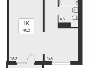 Продажа 1-ком. квартиры, 40.2 м2, Новосибирская область