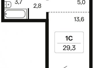 Продам квартиру студию, 29.1 м2, Новосибирская область