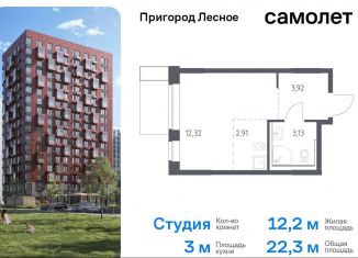 Продам квартиру студию, 22.3 м2, Московская область, микрорайон Пригород Лесное, к14.1