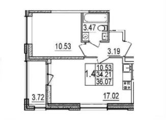 Продается 1-ком. квартира, 34.2 м2, Санкт-Петербург, метро Проспект Большевиков