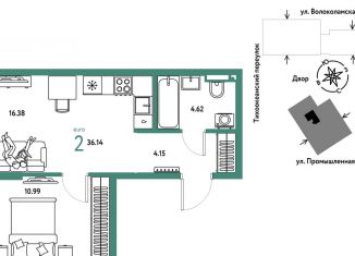 Продам 2-комнатную квартиру, 36.1 м2, Тюмень, Центральный округ