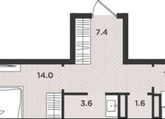 Продается 1-ком. квартира, 42 м2, Архангельская область