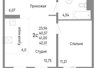 Продам двухкомнатную квартиру, 41 м2, Челябинск, Нефтебазовая улица, 1к2, Советский район