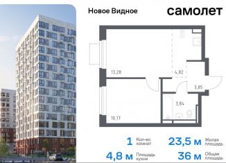 1-ком. квартира на продажу, 36 м2, Московская область, жилой комплекс Новое Видное, 13.1