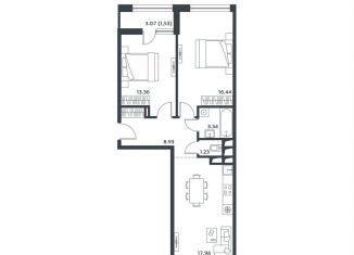 2-комнатная квартира на продажу, 62 м2, Московская область, Лесная улица, к27