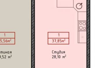 Продается квартира студия, 37.9 м2, Дагестан, улица Кирова, 88