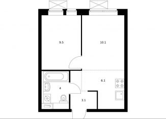 Продам 1-комнатную квартиру, 32.3 м2, Москва, ЗАО, Малая Очаковская улица, 4Ак2