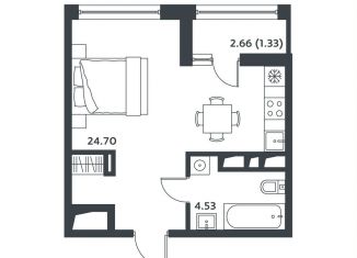 Продажа квартиры студии, 30.1 м2, Московская область, Лесная улица, к27