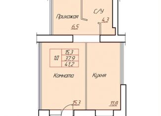 1-ком. квартира на продажу, 41.2 м2, Череповец