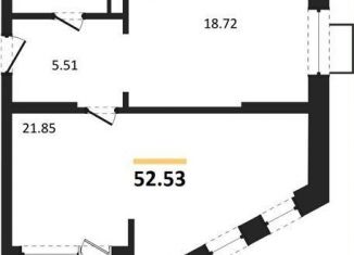 Продам 1-ком. квартиру, 52.5 м2, Воронеж, набережная Чуева, 7, Железнодорожный район