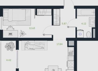 Продается 2-комнатная квартира, 42.7 м2, рабочий посёлок Винзили, Сосновая улица, 5