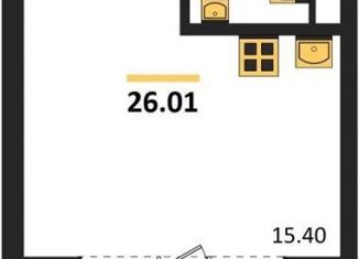 Продажа квартиры студии, 26 м2, Воронеж, Железнодорожный район, набережная Чуева, 7