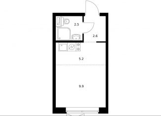 Продажа квартиры студии, 19.7 м2, Москва, ЗАО