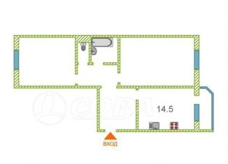 Продаю 2-ком. квартиру, 67.5 м2, Тюмень, улица Константина Посьета, 3, Восточный округ