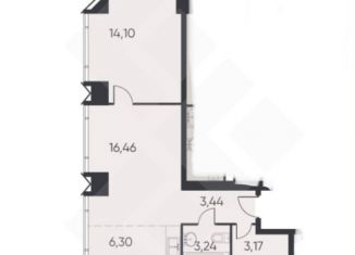 Продам 2-ком. квартиру, 47.7 м2, Москва, 1-й Сетуньский проезд, 8