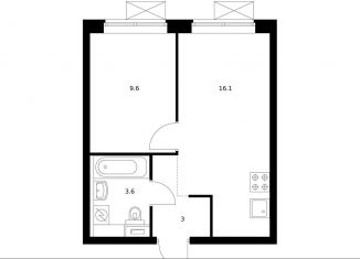 Продается 1-комнатная квартира, 32.2 м2, Москва, ЗАО, жилой комплекс Новое Очаково, к1.2