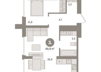 Продается 1-комнатная квартира, 50.5 м2, Москва, метро Нижегородская