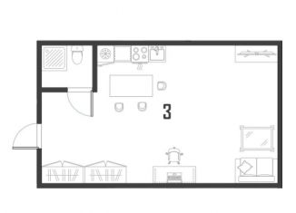 Квартира на продажу студия, 18 м2, Москва, улица Знаменские Садки, 3к5, метро Бульвар Дмитрия Донского