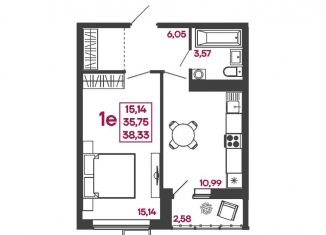 Продам 1-комнатную квартиру, 38.3 м2, Пензенская область, улица Измайлова, 41В