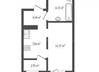 Продаю 1-комнатную квартиру, 33.6 м2, Тюмень, Ленинский округ