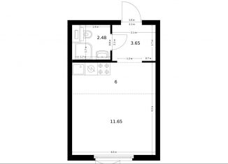 Продаю квартиру студию, 23.8 м2, Москва, жилой комплекс Ютаново, 6