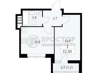 Продажа 1-ком. квартиры, 32.5 м2, поселение Сосенское, жилой комплекс Прокшино, к11