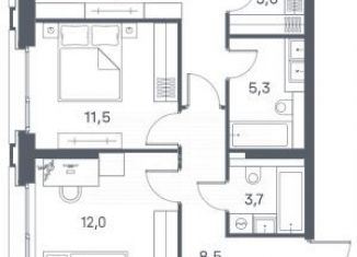 Продаю трехкомнатную квартиру, 81.9 м2, Москва, ЮВАО