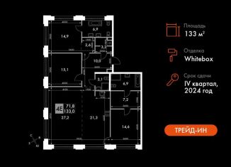 4-комнатная квартира на продажу, 133 м2, Москва, СЗАО, улица Шеногина, вл2/23к3/2