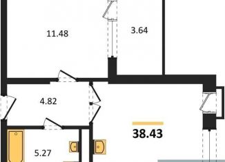 Продается 1-комнатная квартира, 38.4 м2, Воронеж, набережная Чуева, 7, Железнодорожный район