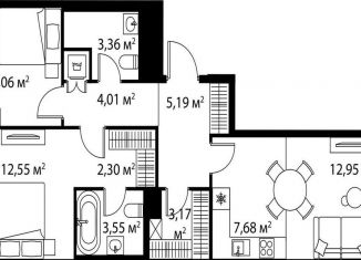 Продажа 2-комнатной квартиры, 68 м2, Москва, ЖК Лайф Варшавская