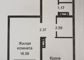 1-комнатная квартира на продажу, 41.4 м2, Новосибирск, метро Речной вокзал, Плющихинская улица, 2