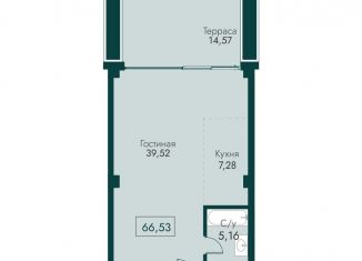 Продам 2-ком. квартиру, 66.5 м2, поселок городского типа Массандра, улица Мухина, 17А