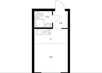 Продам квартиру студию, 20 м2, Москва, Кавказский бульвар, 51к2, метро Кантемировская