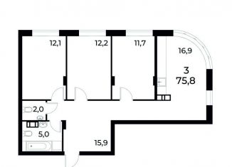 Продажа 3-комнатной квартиры, 75.5 м2, Нижний Новгород, улица Коперника