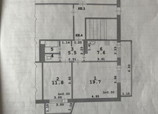 Сдам в аренду 2-ком. квартиру, 48.1 м2, Кисловодск, улица Героев Медиков, 23