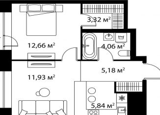 Продается однокомнатная квартира, 43.4 м2, Москва, ЖК Лайф Варшавская