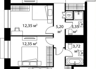 Продам 3-комнатную квартиру, 80.6 м2, Москва, метро Каширская