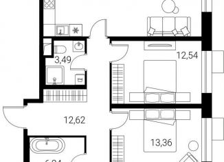 3-комнатная квартира на продажу, 105 м2, Москва