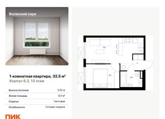 Продается 1-комнатная квартира, 32.5 м2, Москва, район Текстильщики