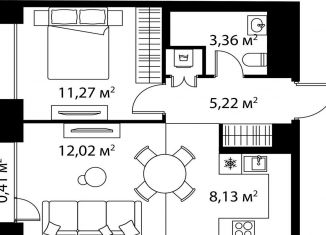 Продается 1-комнатная квартира, 40.4 м2, Москва, ЖК Лайф Варшавская