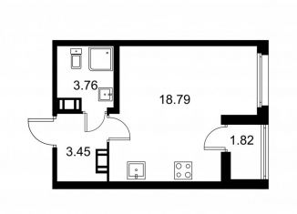 Продажа квартиры студии, 26.9 м2, Колпино