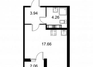 Продаю квартиру студию, 26.9 м2, Колпино