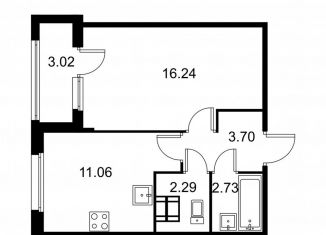 Продается 1-ком. квартира, 37.5 м2, Колпино